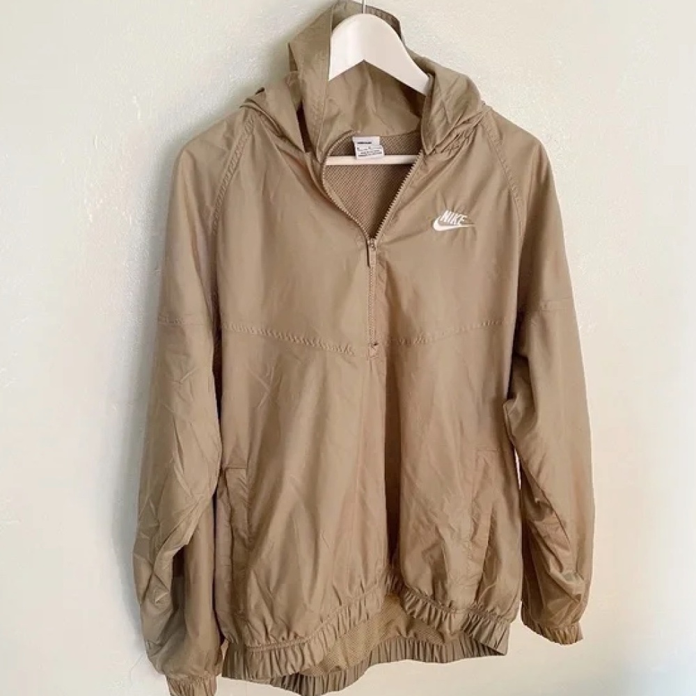 Nike Men’s Wind-runner Anorak Jacket Khaki color - Picture 3 of 4